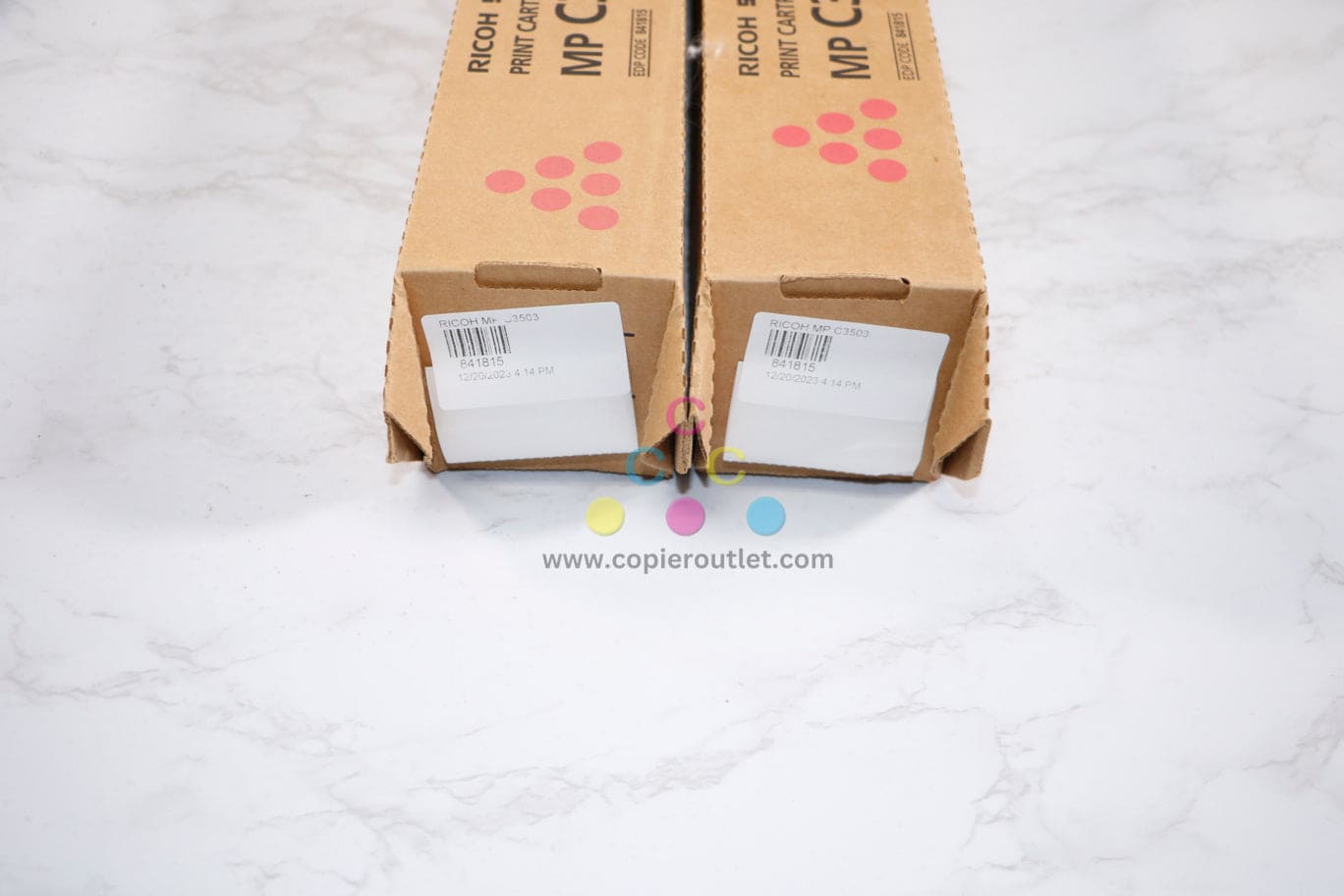 Lot of 2 New OEM Ricoh MPC3003, MPC3004, MPC3503 Magenta Toners 841815