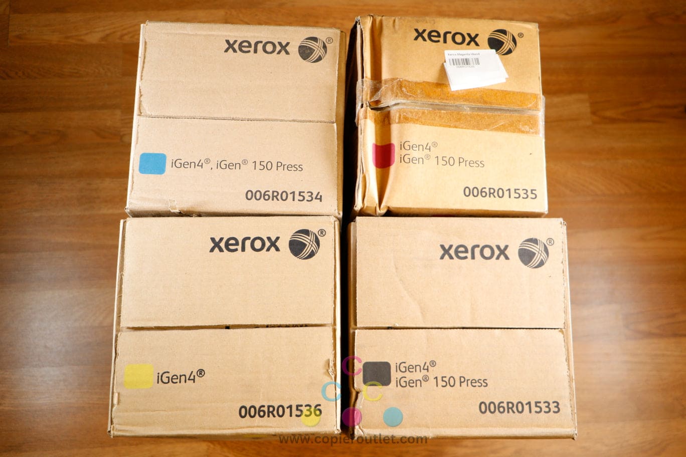Cosmetic Xerox 006R01533,34,35,36 CMYK Matte Dry Ink Toner Set for iGen4 iGen150