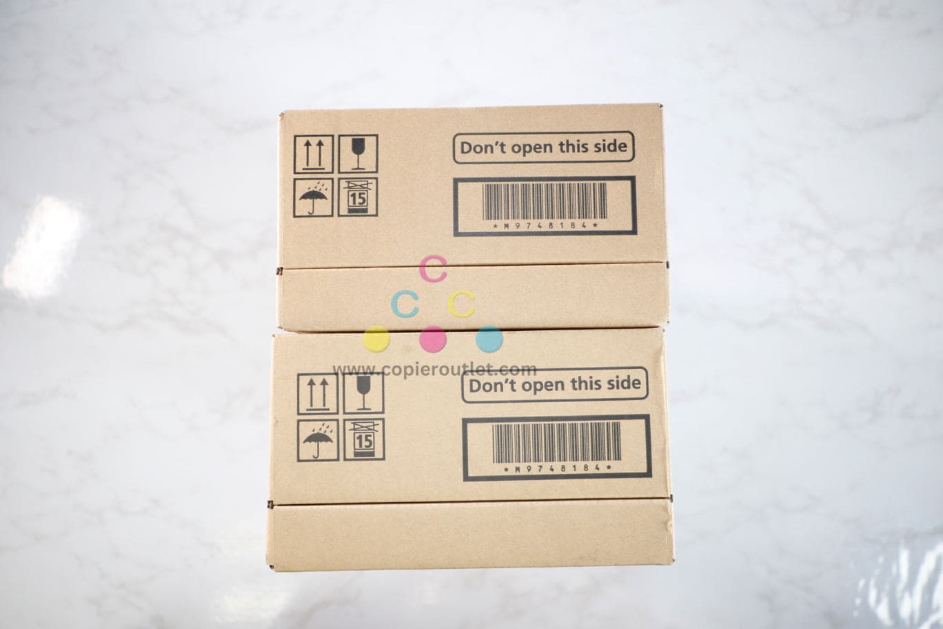 2 New OEM Ricoh IM C2000,IM C2500,IM C2510 Waste Toner Bottles 418425(M974-84)