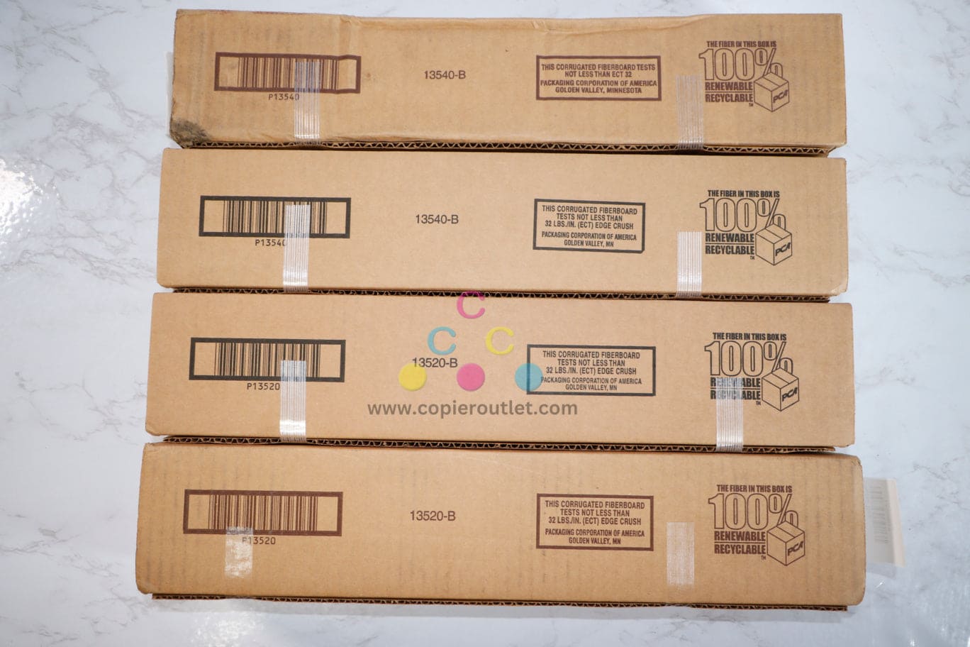 New OEM Toshiba eStudio 2505AC,3005AC CCKK Toners T-FC505U-C (x2),T-FC505U-K(x2)