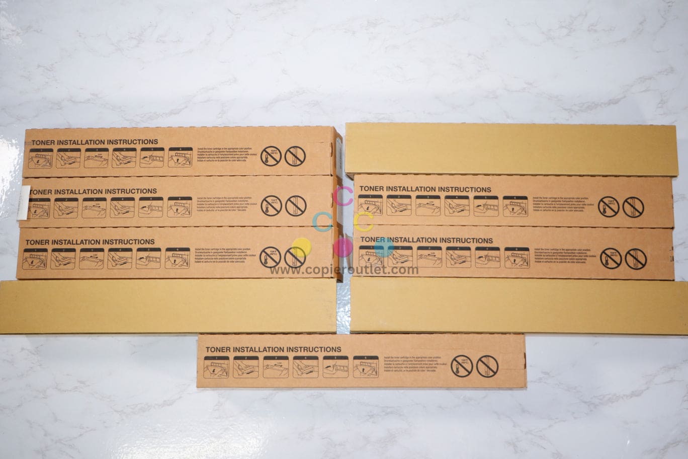 9 Compatible Sharp MX-2630N,MX-2651,MX-3050N,MX-3051, MX-61NT CMY Toners