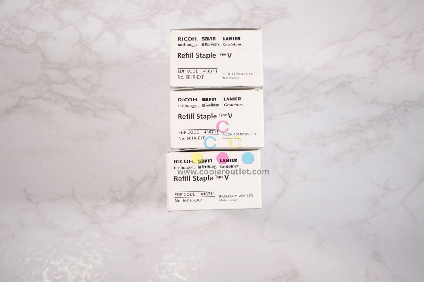 3 OEM Ricoh SR4090,SR4120,SR4130,SR4150,SR4160 Staple Cartridge 416711 (TYPE V)