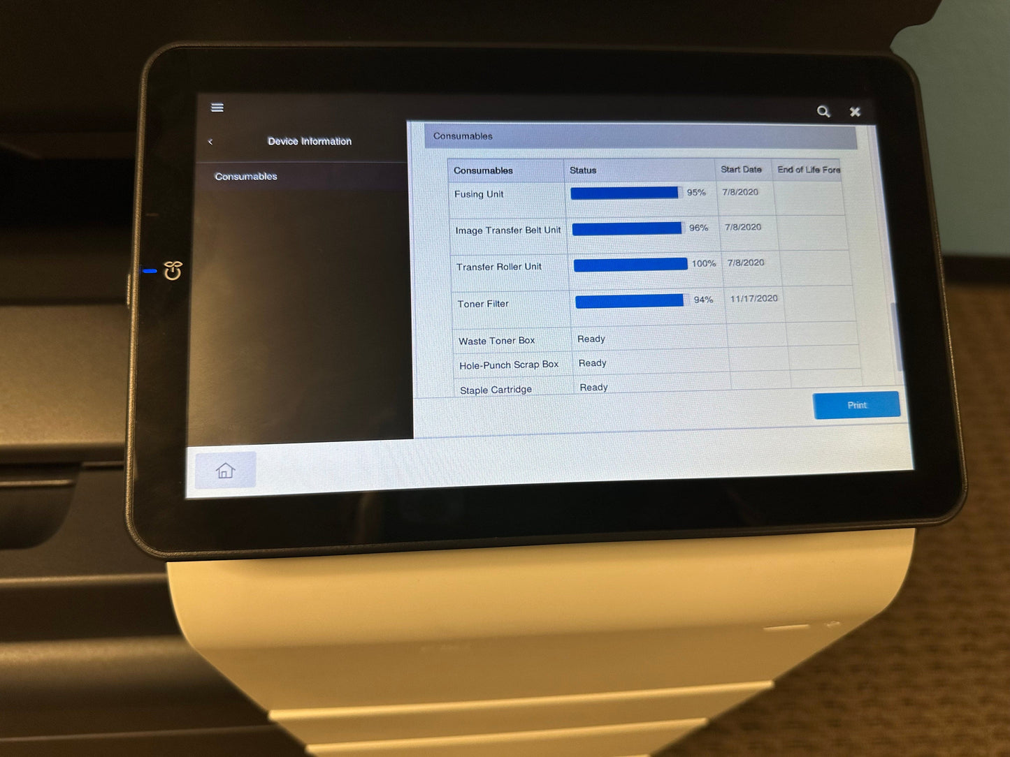 WOW Demo Unit Konica Minolta Bizhub C450i Color Copier Printer Scan Low 15k Usage