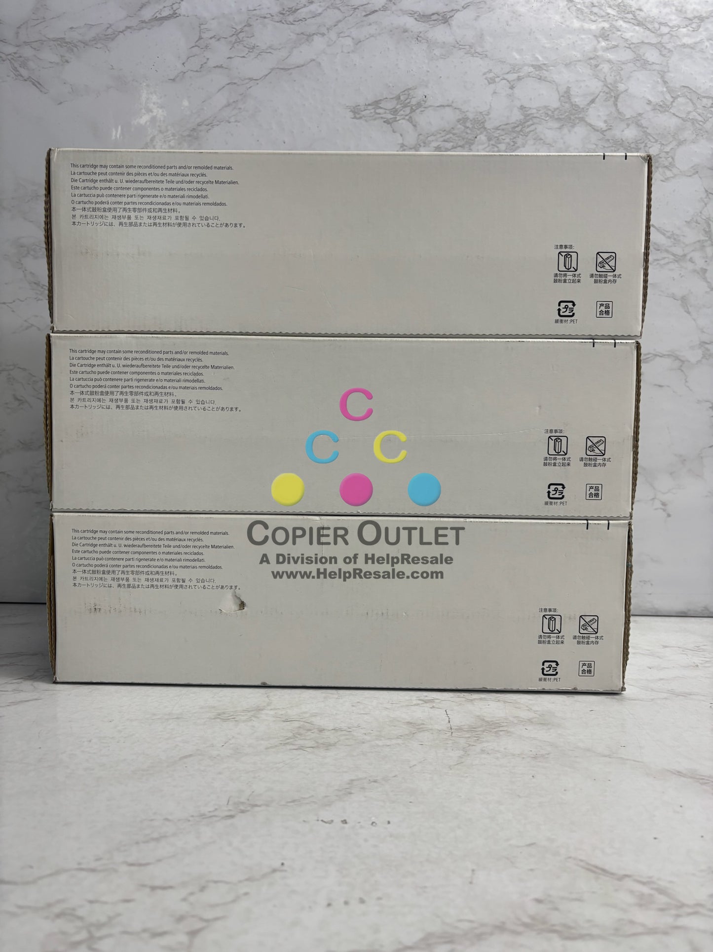 3 Genuine Canon imageCLASS X MF1127 c, LBP-1127 MMY Toner T09 (No Cyan & Black)