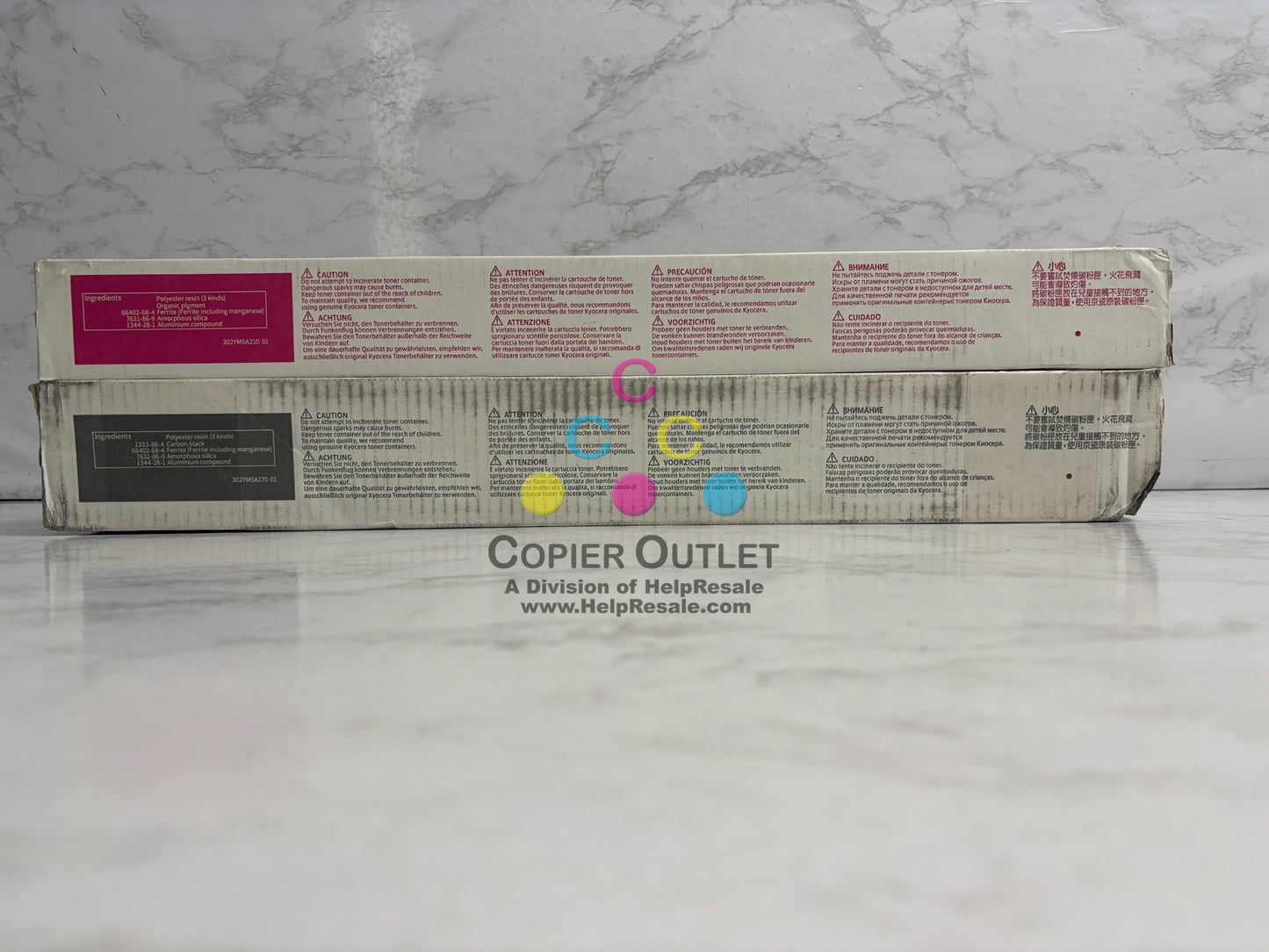 2 New Genuine Kyocera TASKalfa 4054ci,5054ci Magenta & Black Toners TK-8547