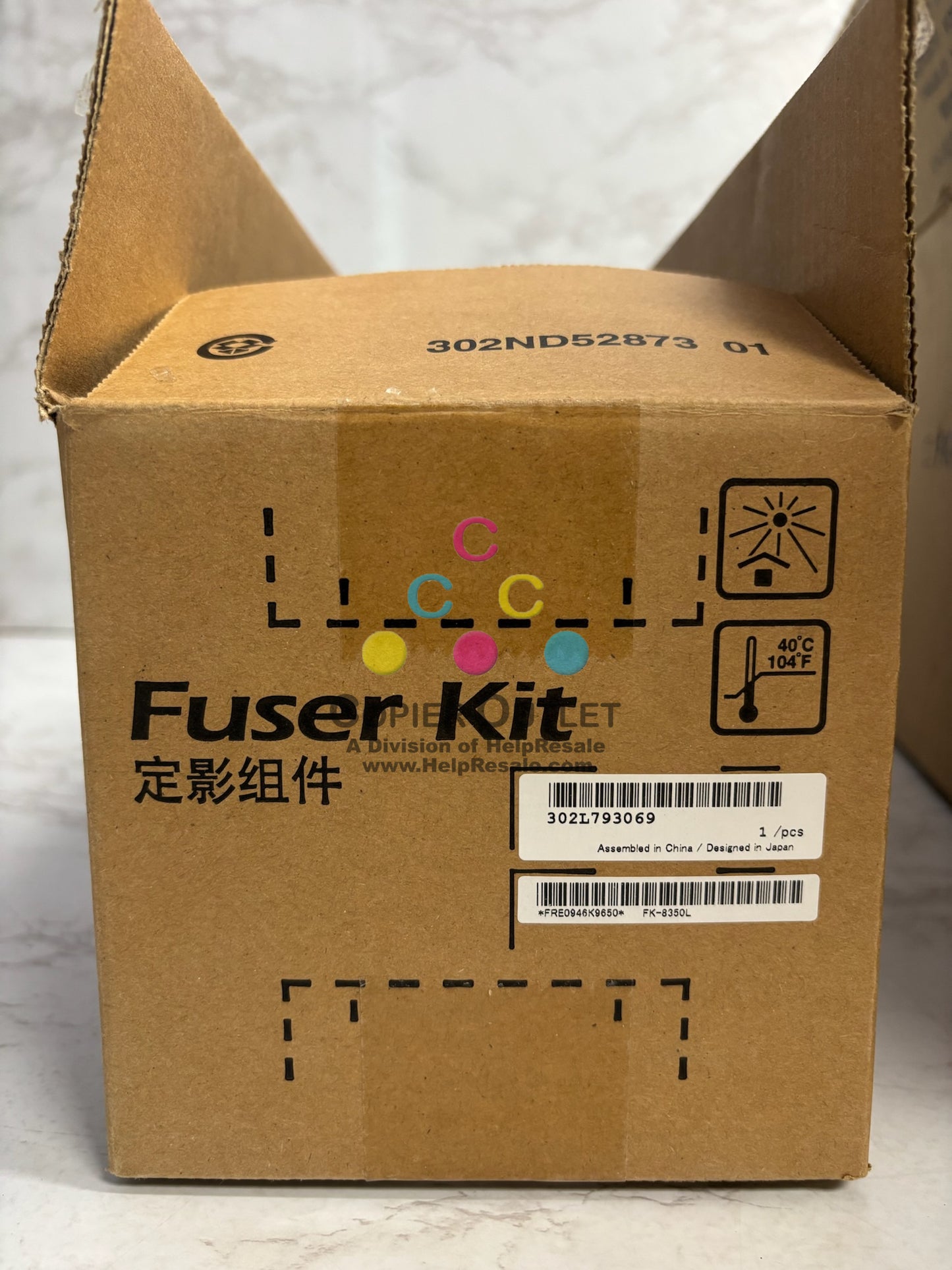 New Open Genuine Kyocera TASKalfa 2552ci,2553ci 120v Fuser Unit FK-8350