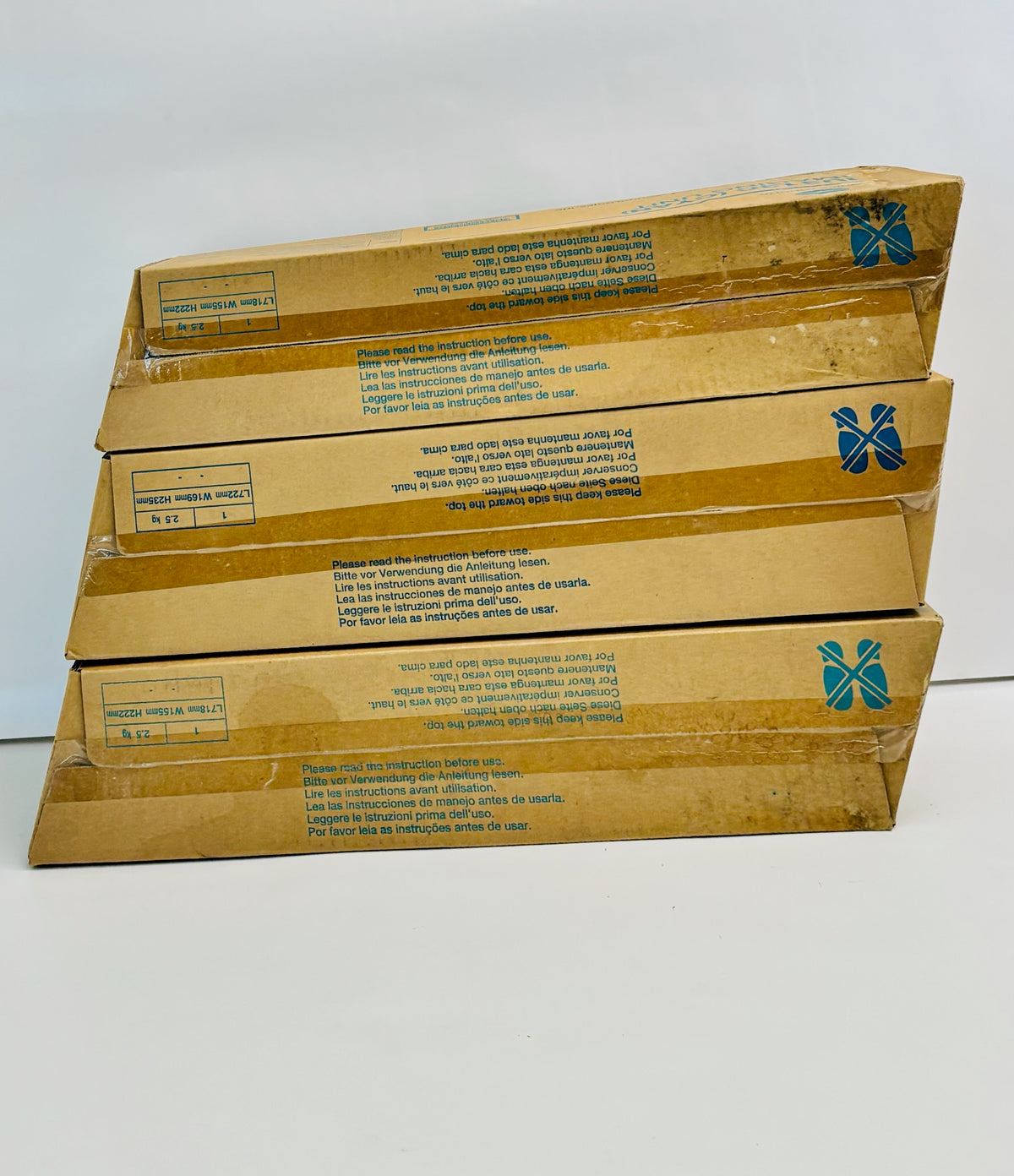 3 OEM Konica C300,C352P Cyan, Yellow, Black Imaging Unit IU313 Water Damaged Box