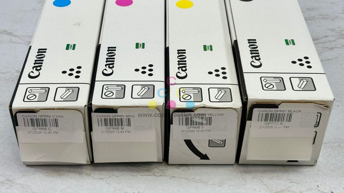 4 OEM Canon iR C3926,C3930,C3935,C3326 GPR-66 CMYK Toners (GPR66)