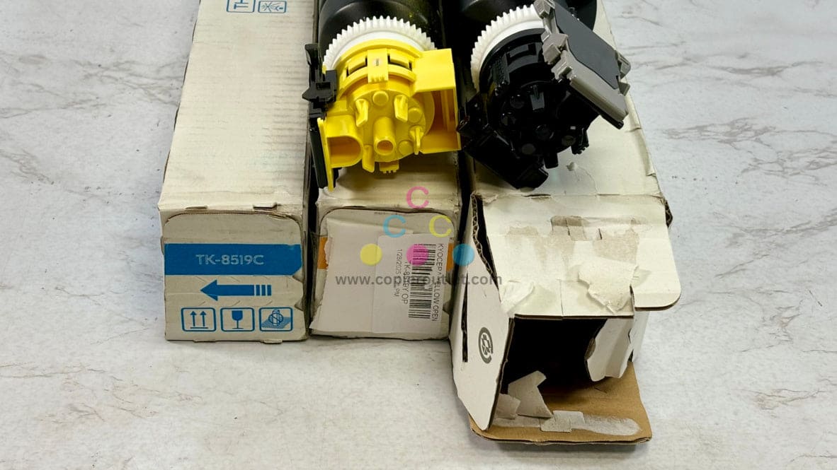 3 OEM Kyocera TASKalfa 5052ci,5053ci,6052ci,6053ci TK-8519 CYK Toner (Open Yel & Black)