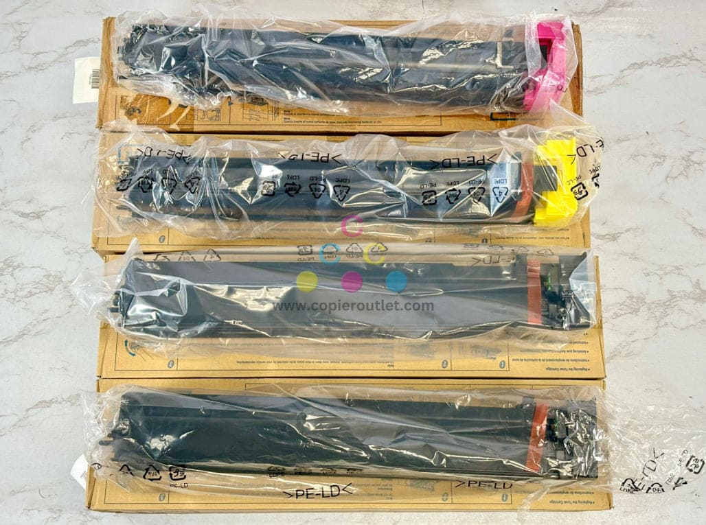 4 Open OEM Konica BH C452/C552/C552DS/C652 MYKK Toner TN613, Same Day Ship