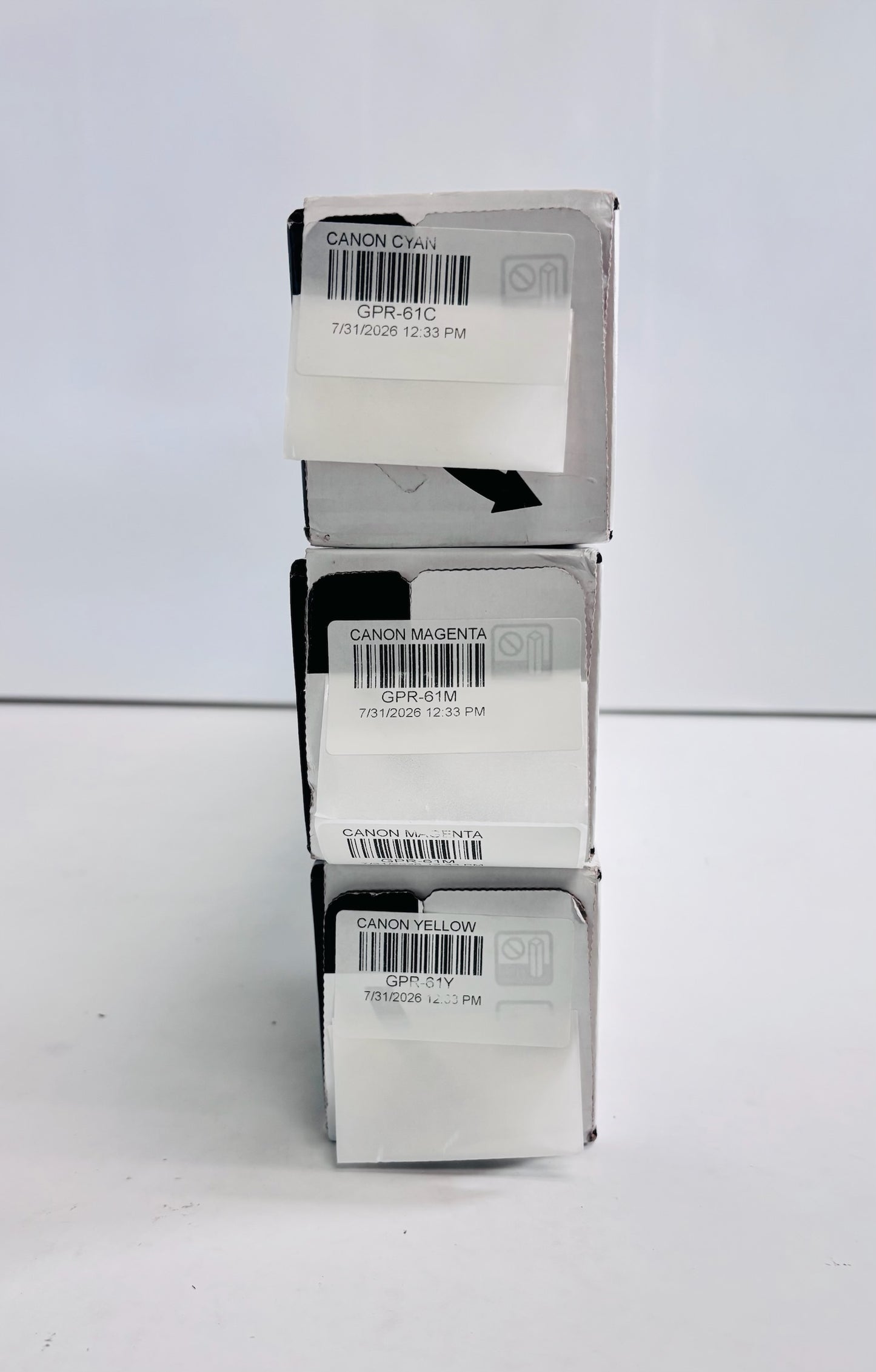 3 OEM Canon iR ADVANCE C5840i,C5850i,C5860i,C5870i GPR-61 CMY Hi Yield Toners