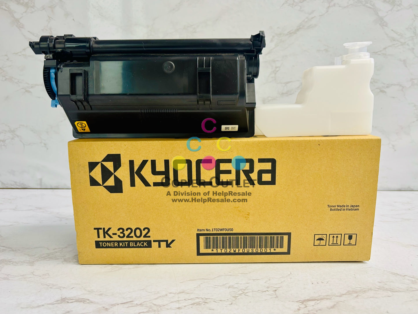 Open Genuine Kyocera ECOSYS M3860idn,P3260dn Black Toner Kit TK-3202K