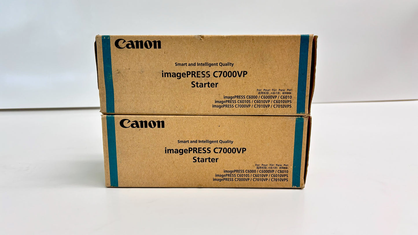 2 New Genuine Canon IPC6000, C7000VP, C7010VP Cyan Starters 0441B001(AA)