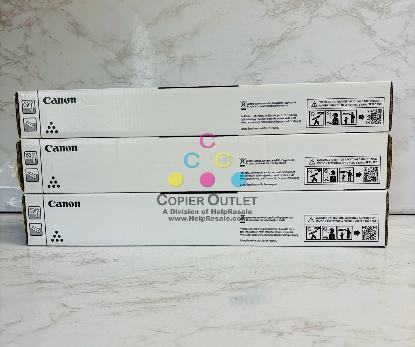 3 Genuine Canon iR Advance C5840i,C5850i Magenta & Black Toner GPR-61 MKK