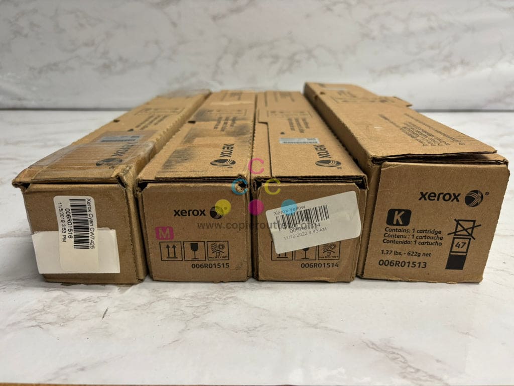 Cosmetic Open OEM Xerox WC 7525,7545,7830,7855i,7970 CMYK Set 006R01513,14,15,16