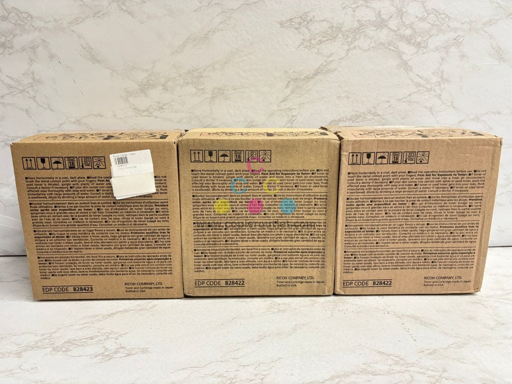 3 Genuine Ricoh,Savin,Lanier Pro C5200s, C5210s YKK Toners 828423, 828422
