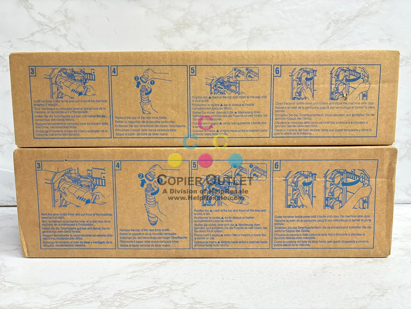 2 OEM Konica BH Pro C5501,C6501,C6501 Mag. & Black Toner TN612M, TN612K