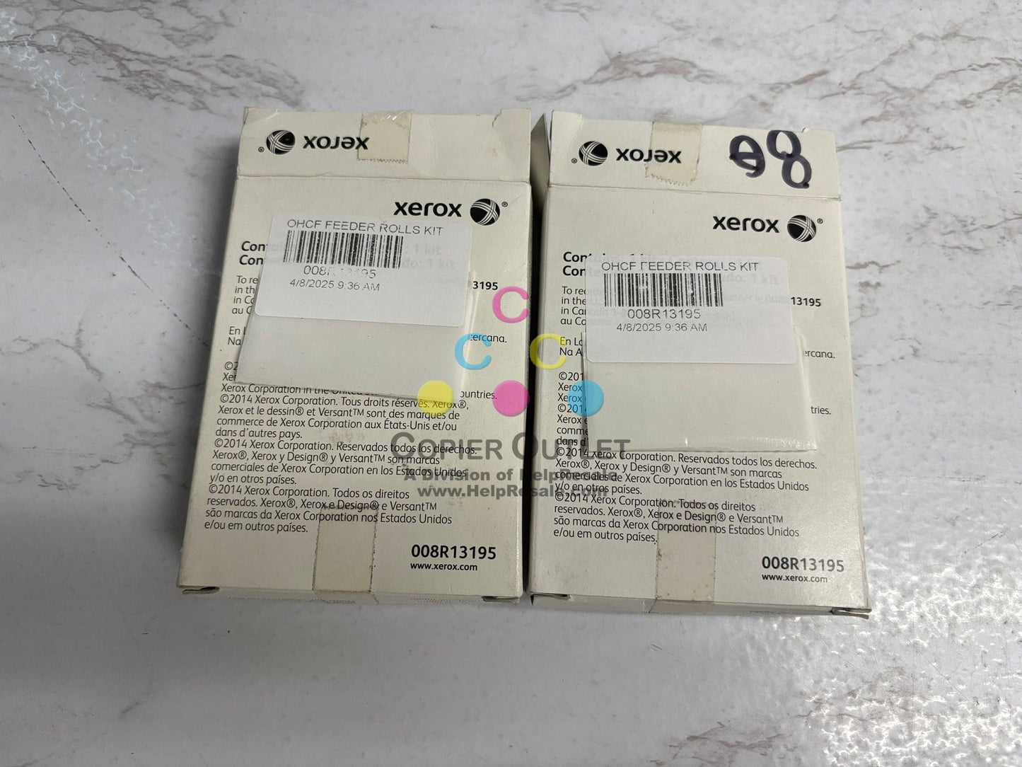 2 Open OEM Xerox Versant V80,V180,V280,V2100,V3100,V4100 Feed Roll Kit 008R13195