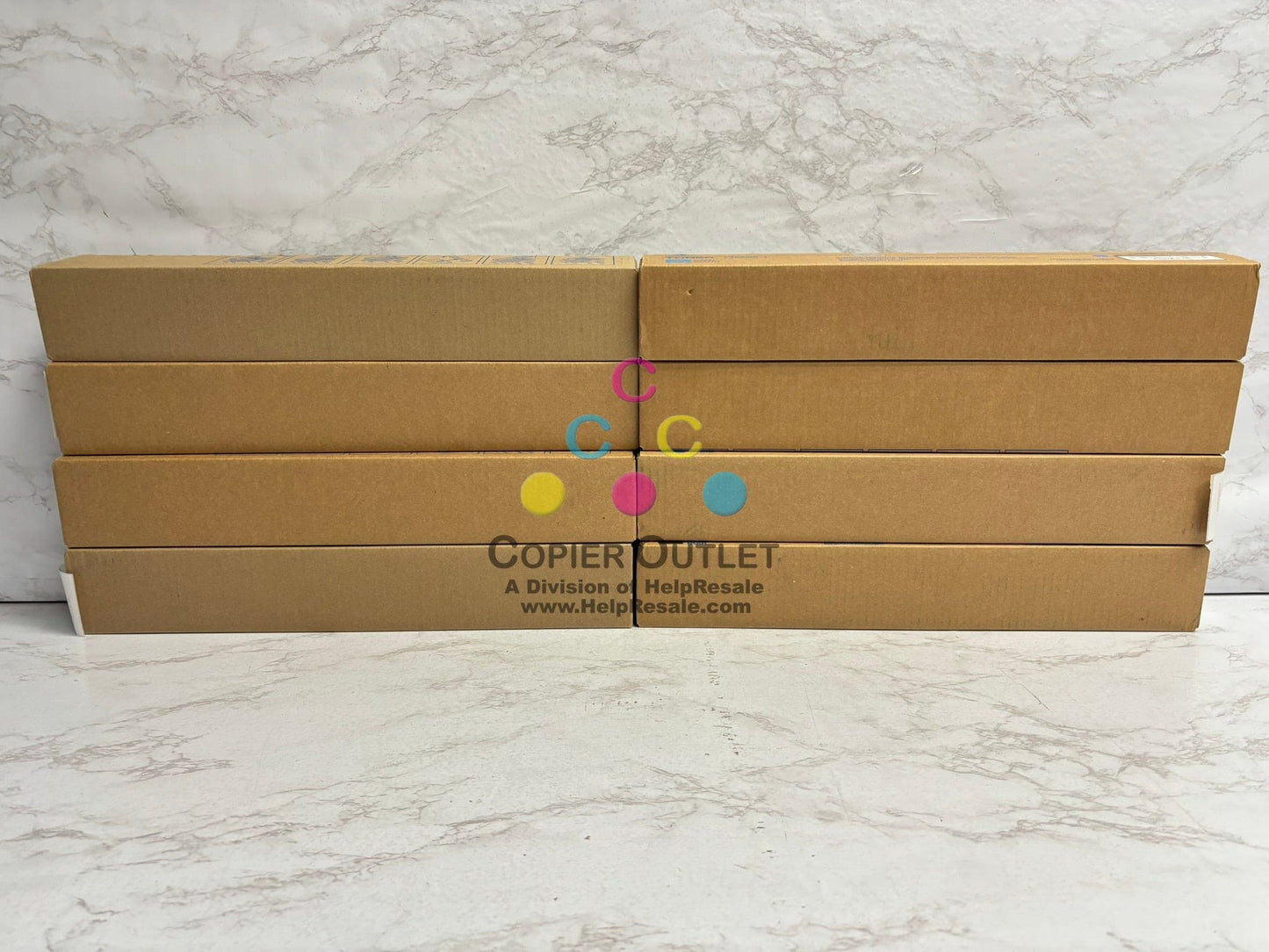 8 New Genuine Konica BizHub C258, C308, C368 TN324 CMYK Low Yield Toners (8.8oz)