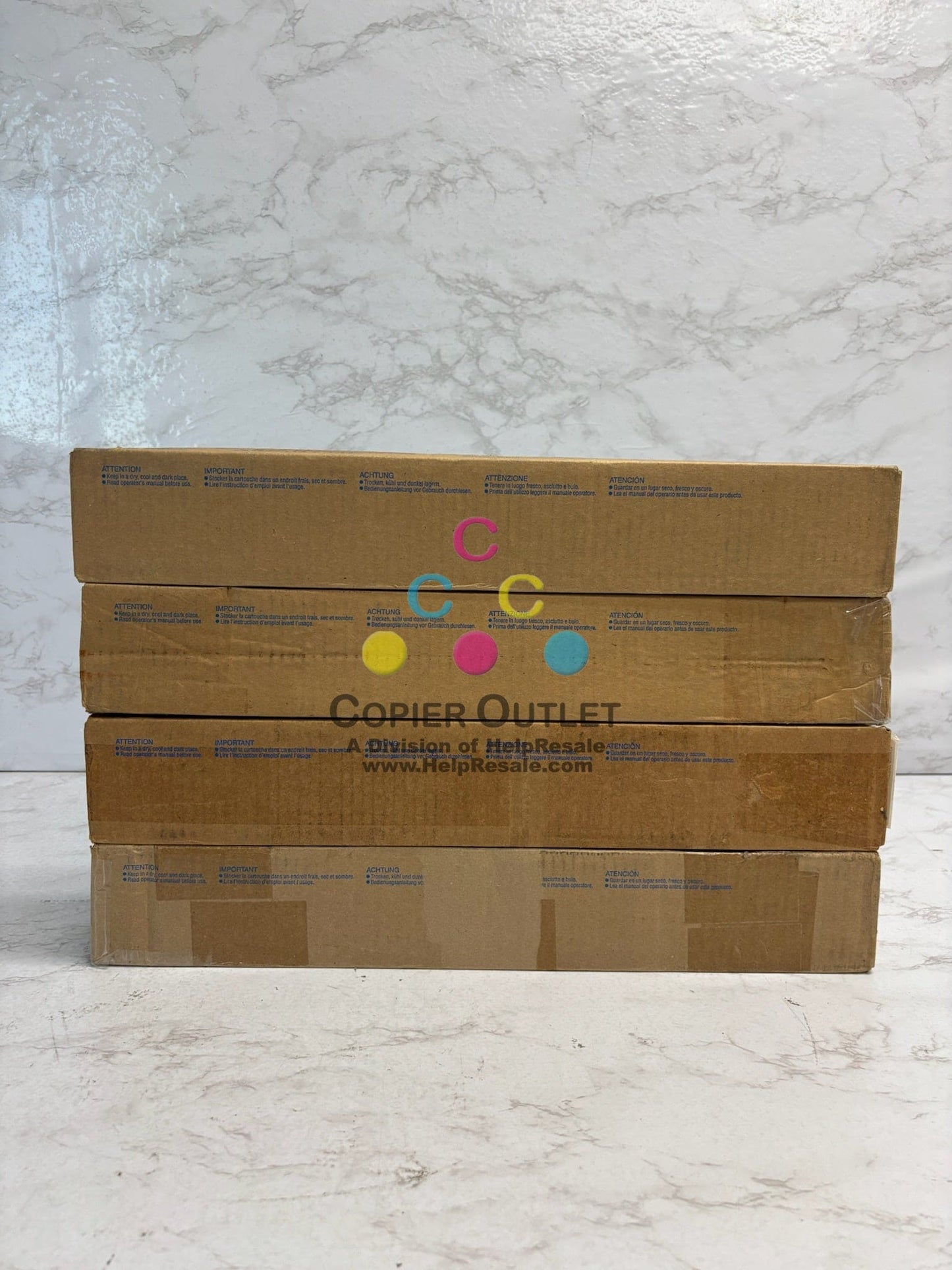 4 OEM Konica BizhubC454,C454e,C554,C554e TN512Y, TN-512Y (A33K232) Yellow Toners