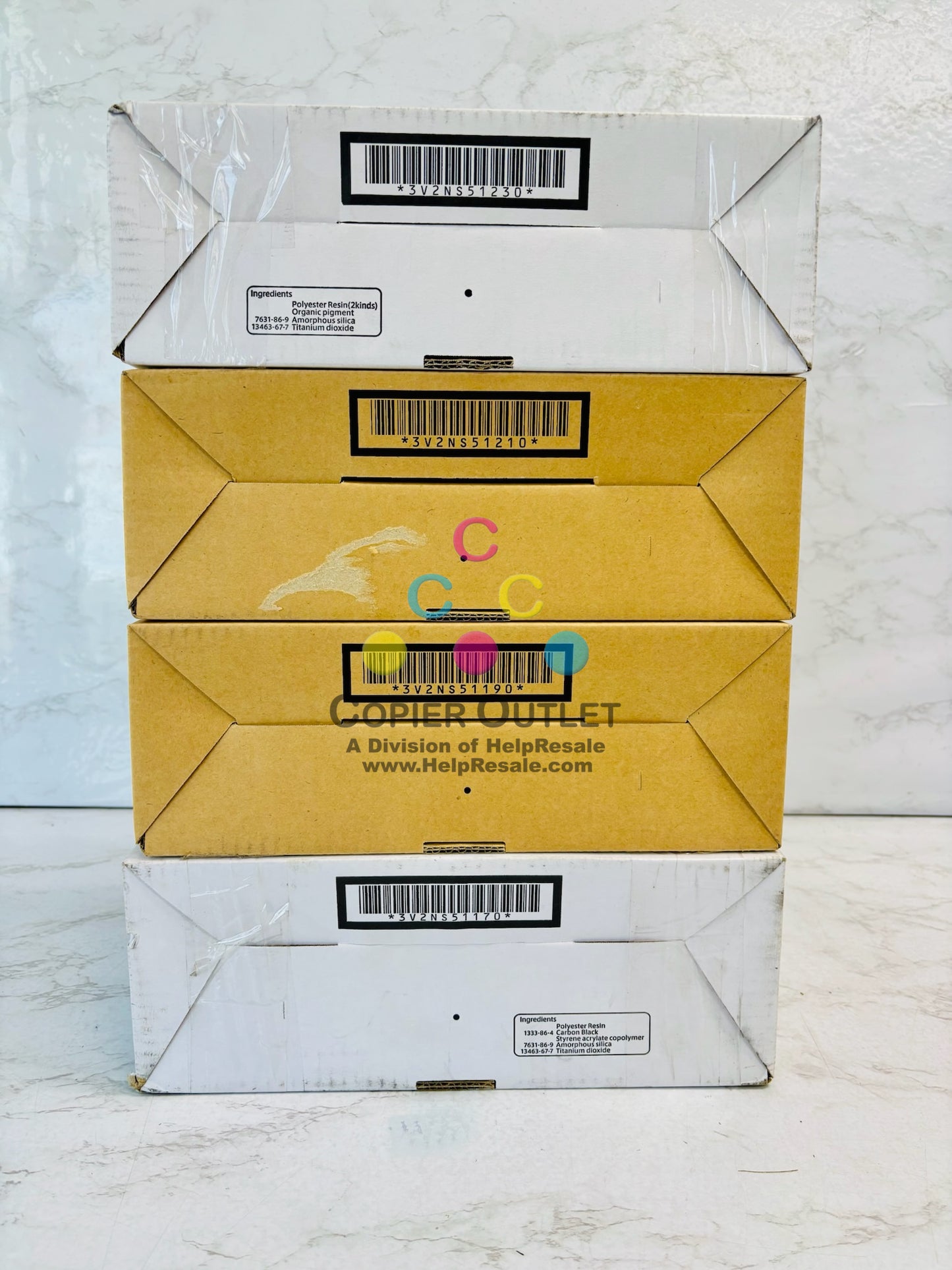 4 Genuine Kyocera ECOSYS 6035cidn Cyan, Magenta, Yellow, Black Toner TK-5152 CMYK