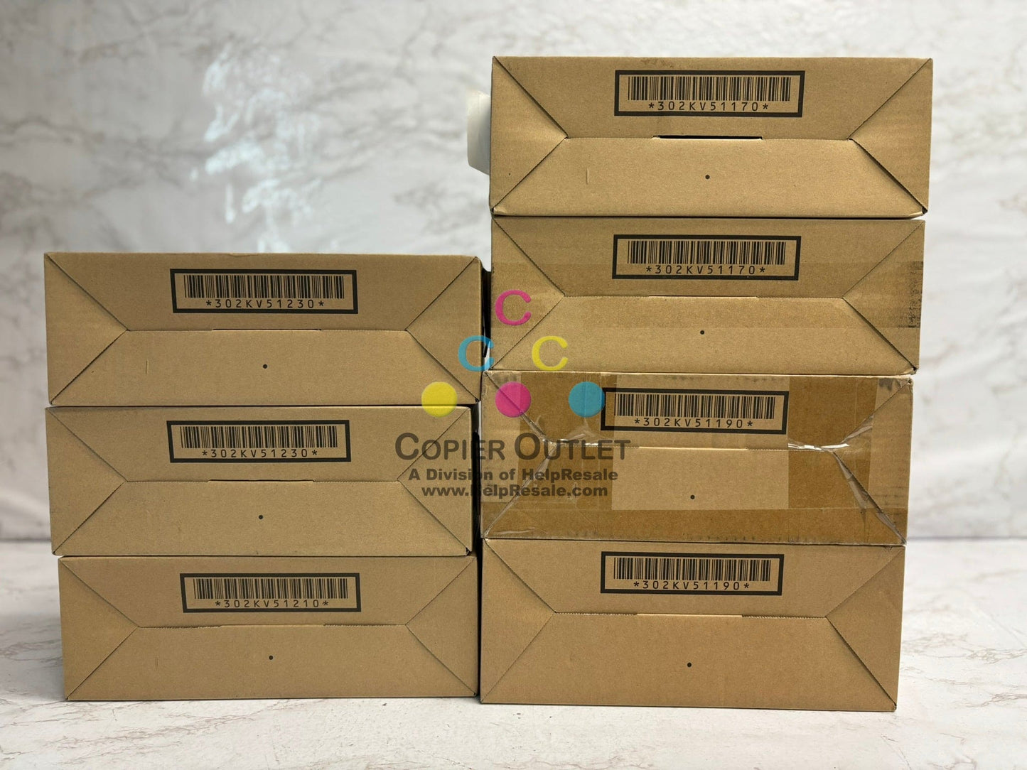 7 New OEM Kyocera ECOSYS M6026cidn,M6526cdn Toners TK-592 CCMYYKK