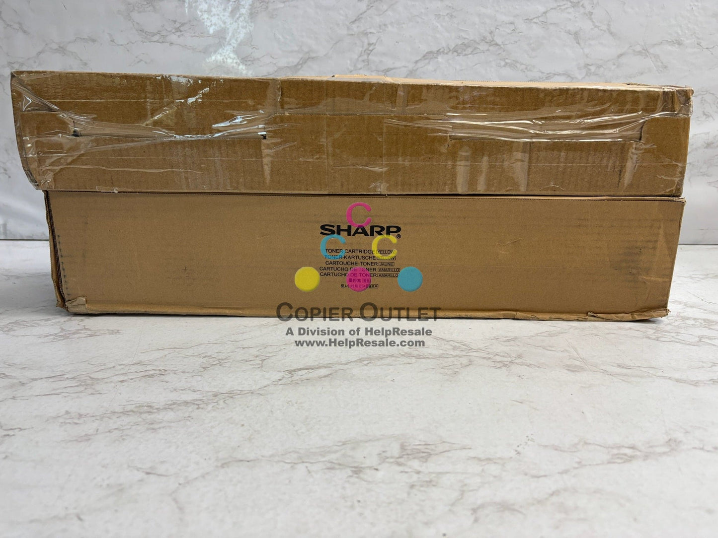 2 OEM Sharp MX-6500N, MX-7090N Cyan & Yellow Toners MX-75NT-CA, MX-75NT-YA
