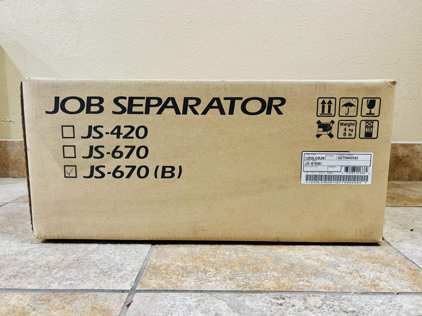 Genuine Kyocera KM 2540, 2560, 3040, 3060 Job Separator JS-670(B), 1203LC0UN1