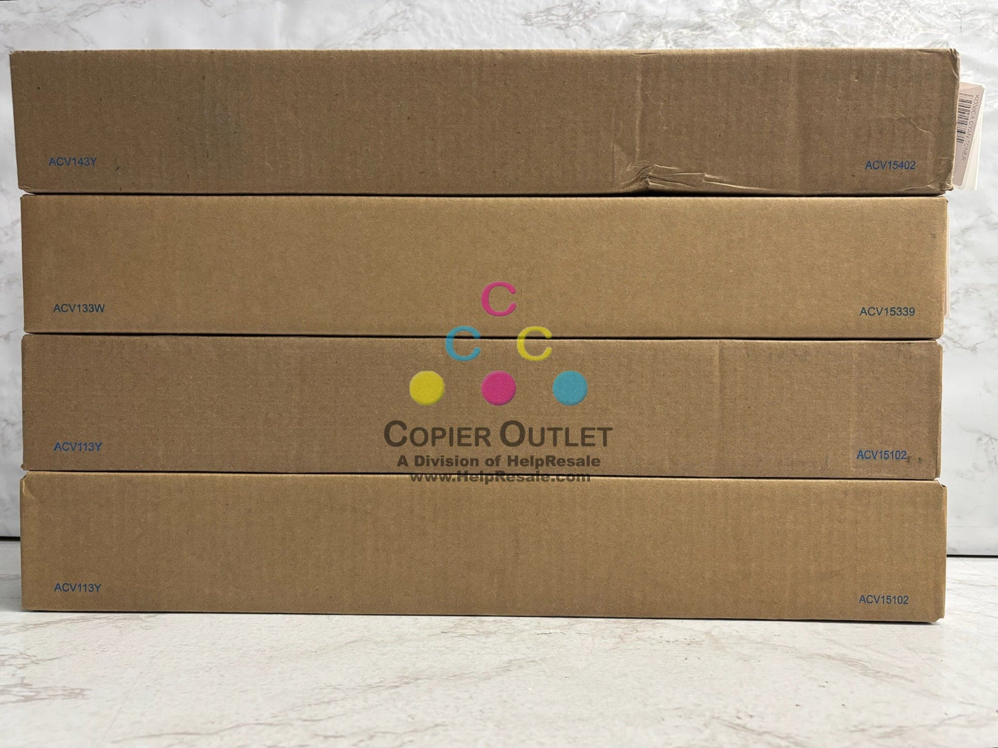 4 New Genuine Konica Bizhub C250i,C300i,C450i,C550i CMKK Toner TN626 (No Yellow)