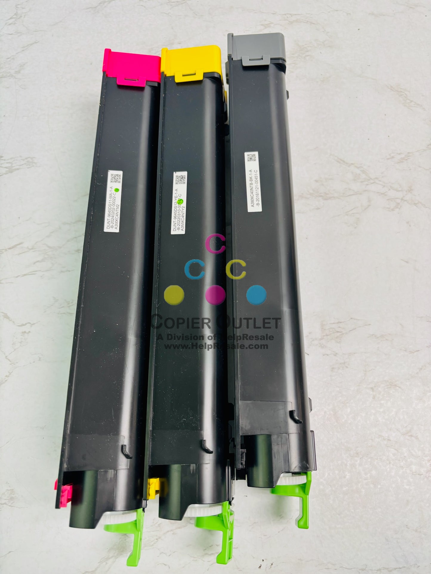 4 Open Genuine Sharp MX-C311, MX-C312 Magenta, Yellow, & Black Toner MX-C40NT MYYK