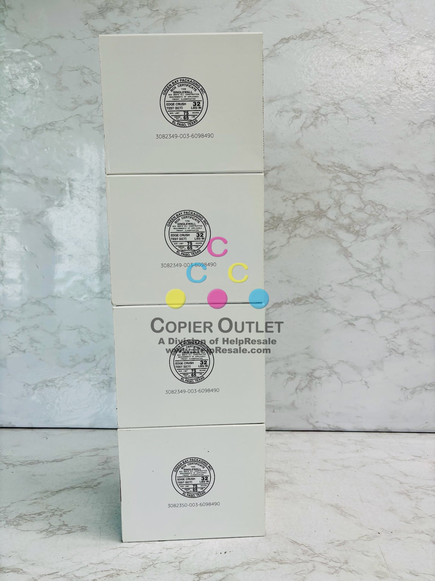 4 Genuine Dell S5840 Cyan, Mag., Yellow, & Blk Toner R59F2, 9MKKY, KT71F, JDC7N