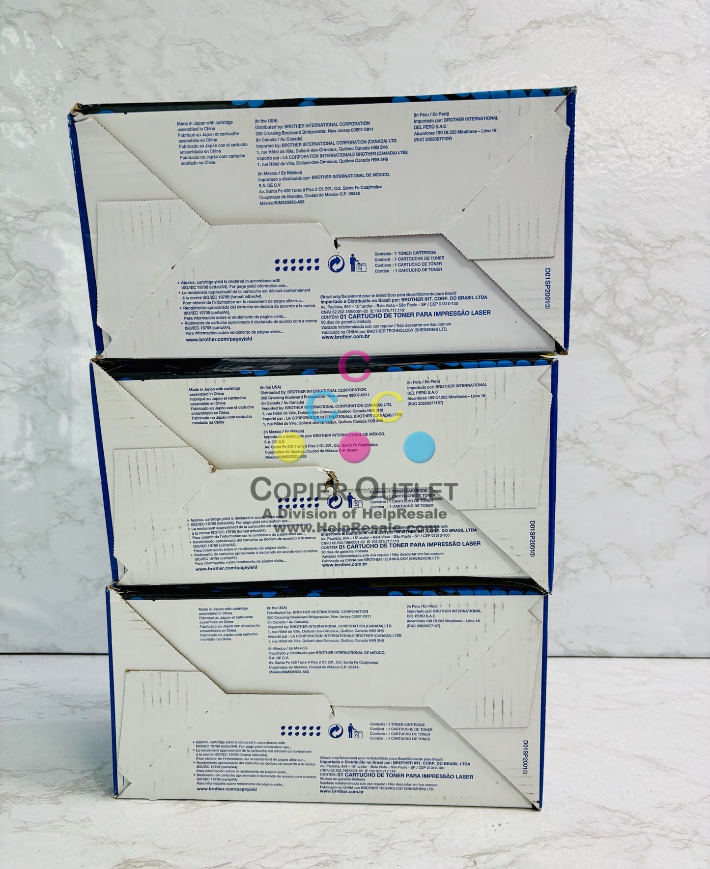 3 Genuine Brother L-L8260CDW, HL-L8360CDW Magenta & Yellow Color Toner TN431 MYY
