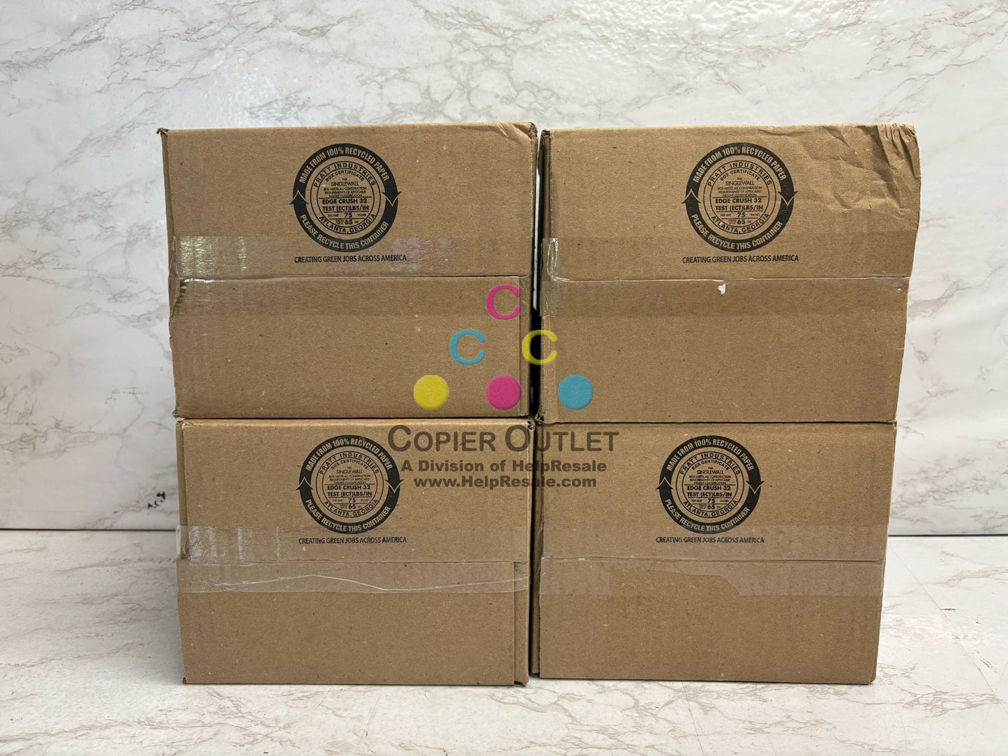 4 OEM Ricoh Pro C5100s, C5110s CMYY Toners 828351,828352,828353 (No Black)