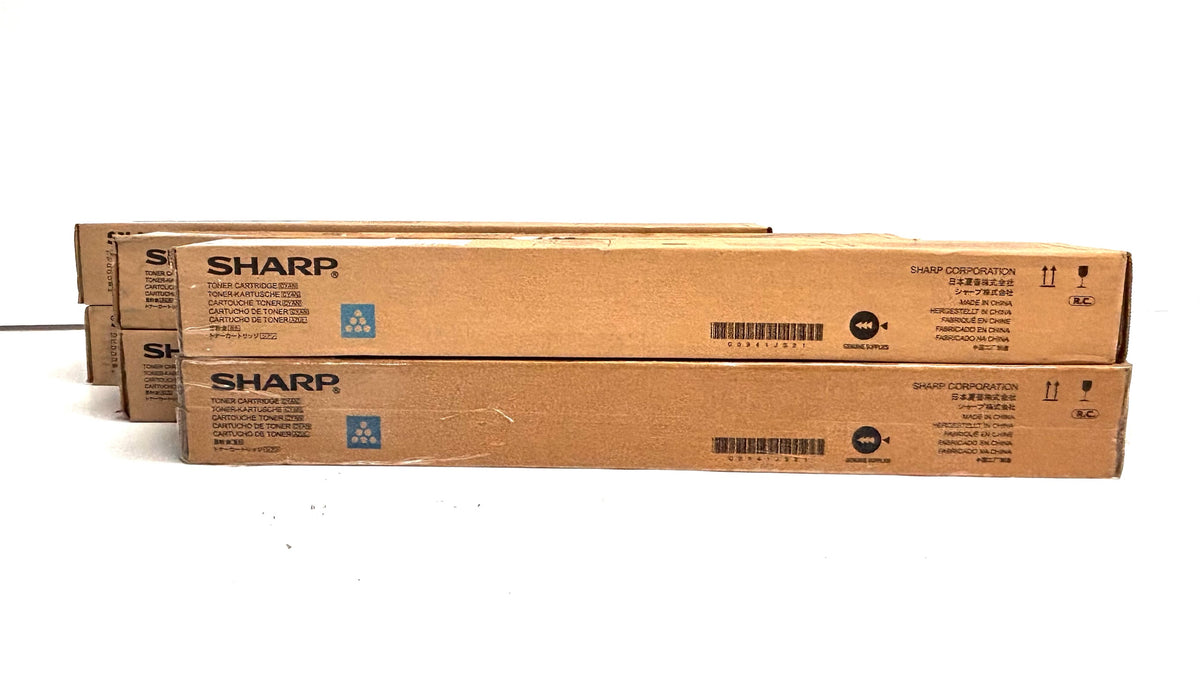 6 Genuine Sharp MX-2600N, MX-5001N Cyan, Magenta & Yellow Toners MX-31NT CCMMYY