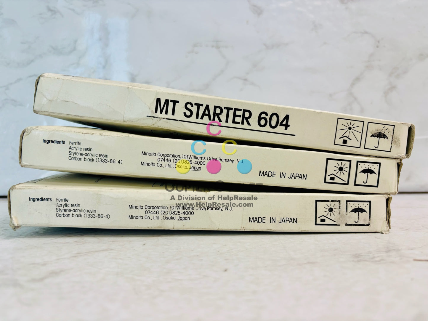 3 Genuine Konica Minolta DI 650, 7210 Black Starter MT 604 Developer, 8937-811