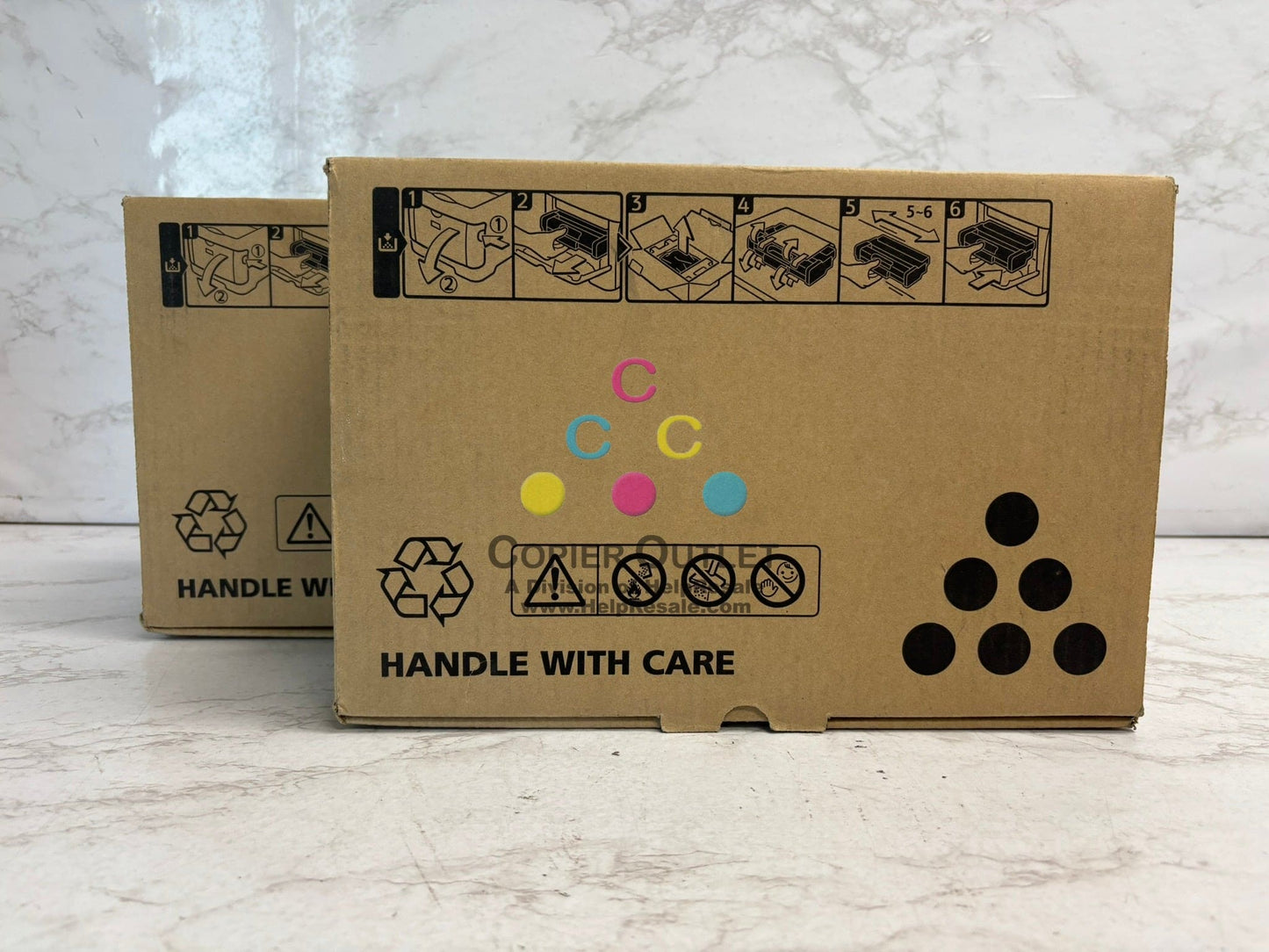 2 New Open Genuine Ricoh SP 3500BR Black Toners 407332, M850-61 Same Day Ship