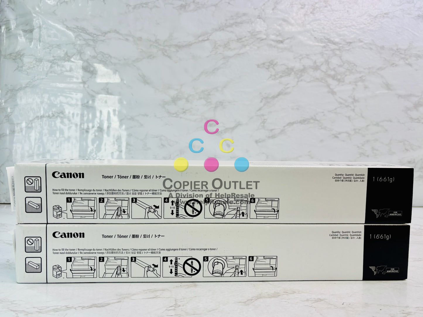 2 Genuine Canon iR Adv C3926,C3930,C3935 Black Toner GPR-66K