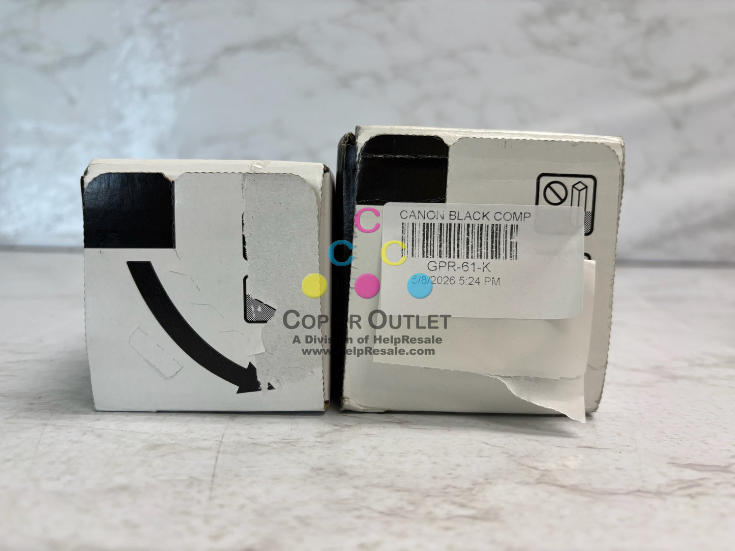 2 New Genuine Canon iR Adv C5840i,C5850i Cyan & Black Toners GPR-61C, GPR-61K