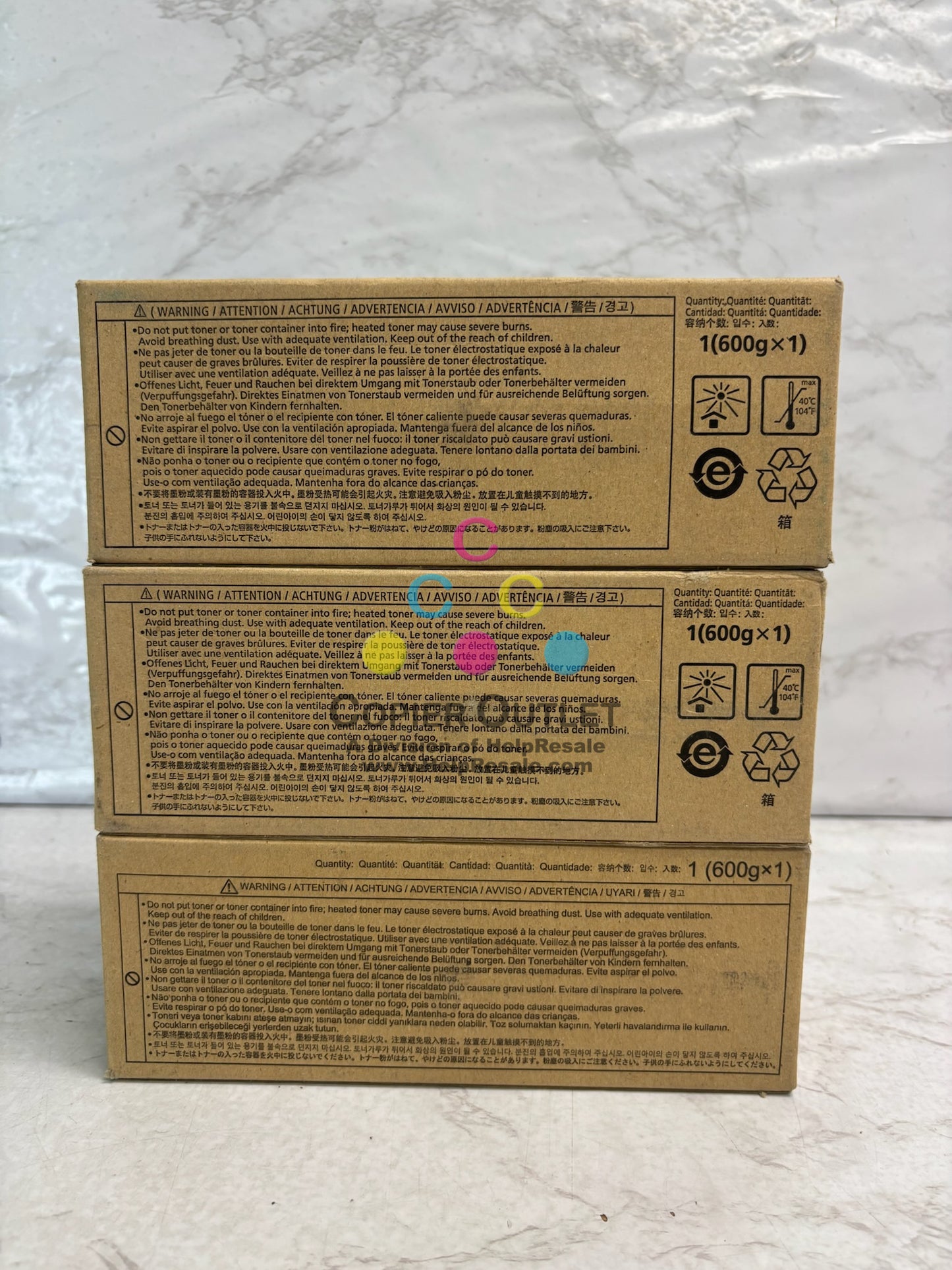 3 Genuine Canon IPC7000VP Cyan, Mag & Yel Starter 0441B001, 0442B001, 0443B001