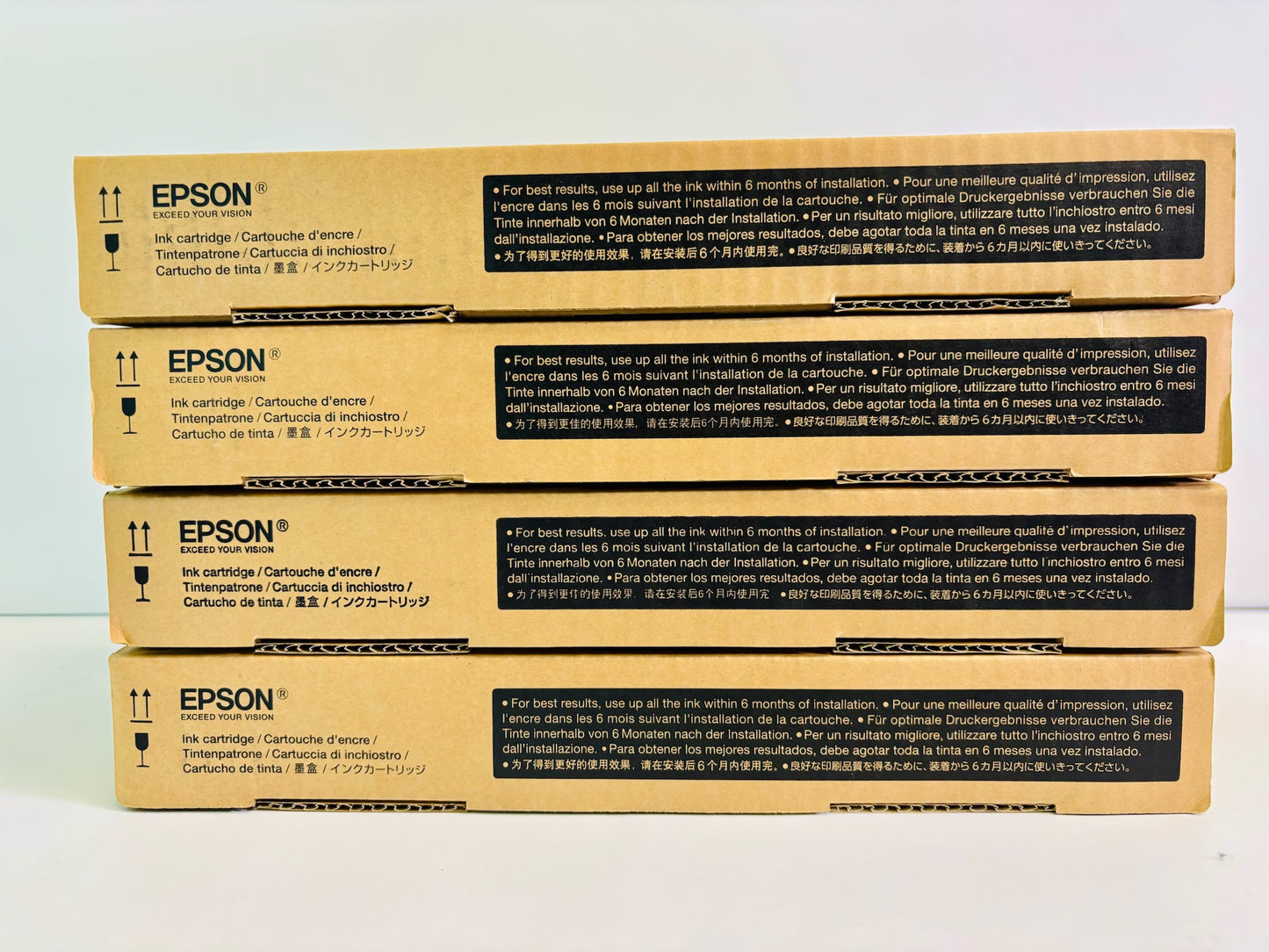 4 Genuine Epson P6000 G,VLM,VM,PB Ink Cartridge T8041,43,46,4B (Exp. 2018-20)
