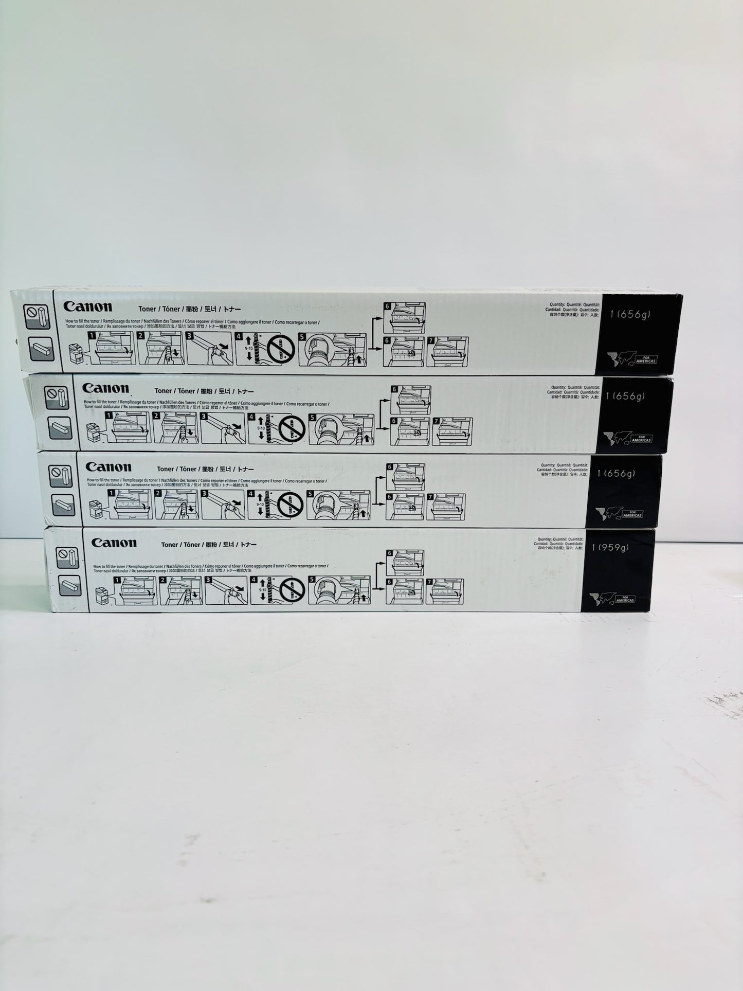 4 Genuine Canon ImageFORCE C5140 Cyan, Magenta, Yellow & Black Toner GPR-1001