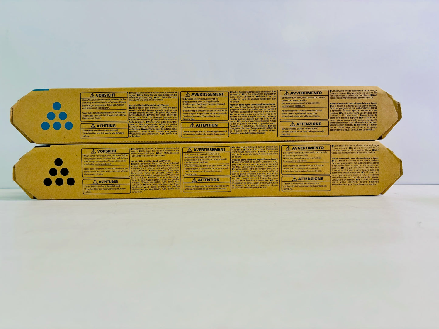 2 Genuine Ricoh IM C300F, IM C400F Cyan & Black Toner 842378, 842379