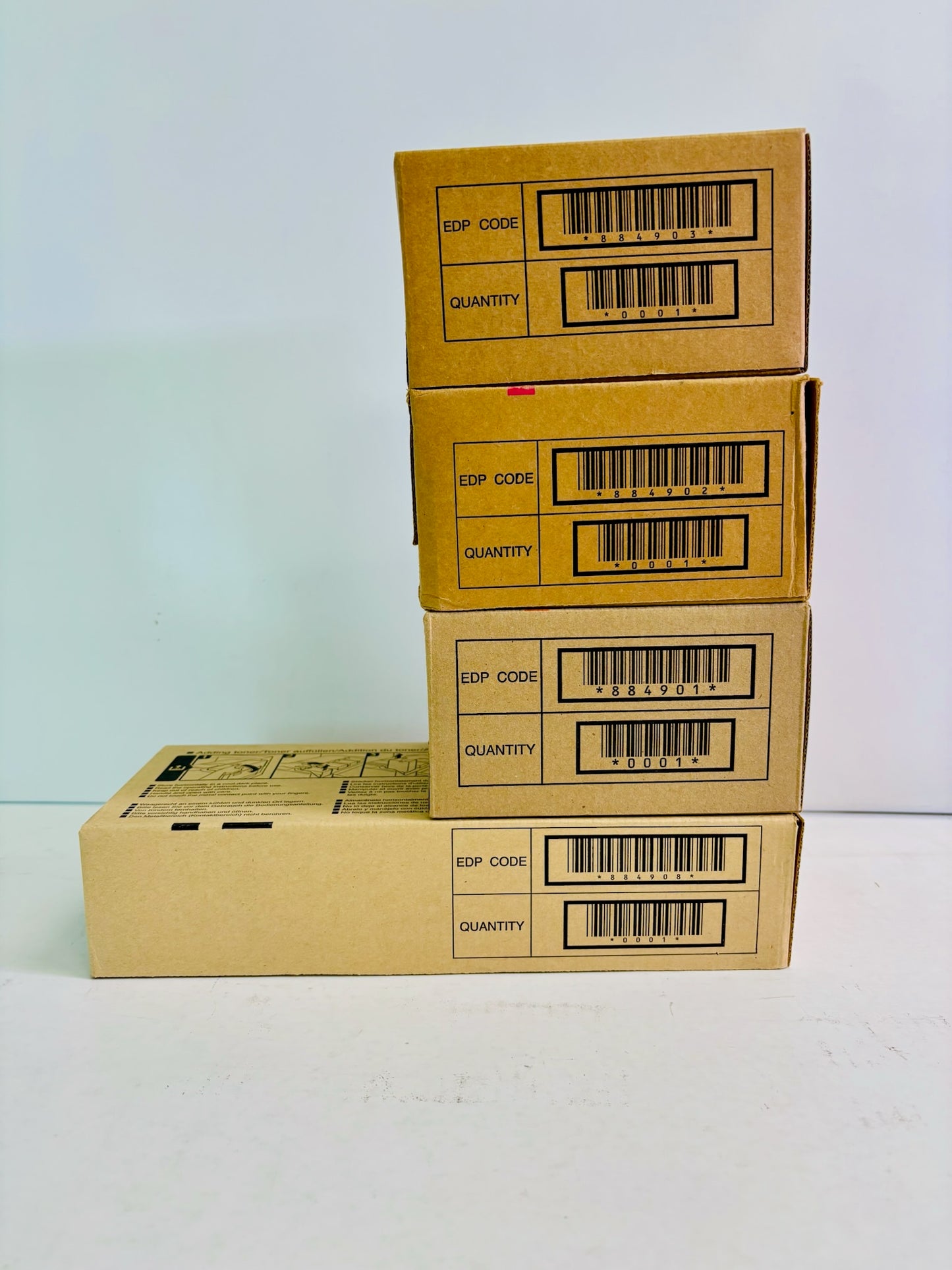4 Genuine Ricoh Aficio 2228C, 2232C CMYK Toner 884908, 884902, 884901, 884903