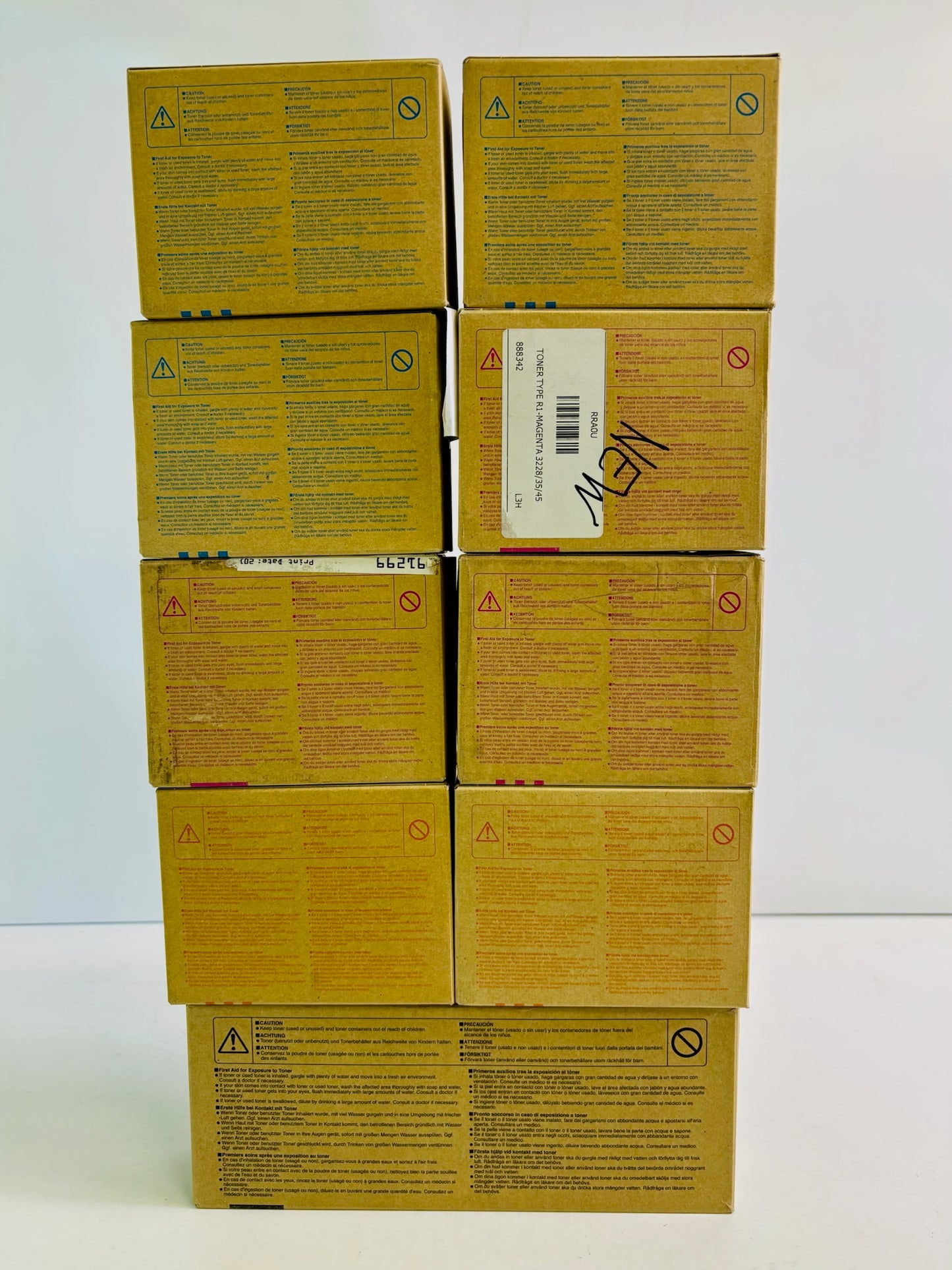 9 Genuine Ricoh/ Savin 3228C CMYK Toner Type R1 888340,888349,888342,888351