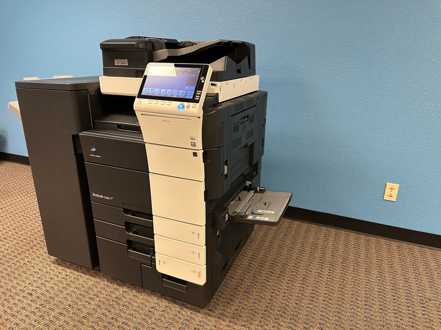 Demo Konica Minolta Bizhub C659 Copier Printer Scanner Fax Booklet Finisher Only 22k