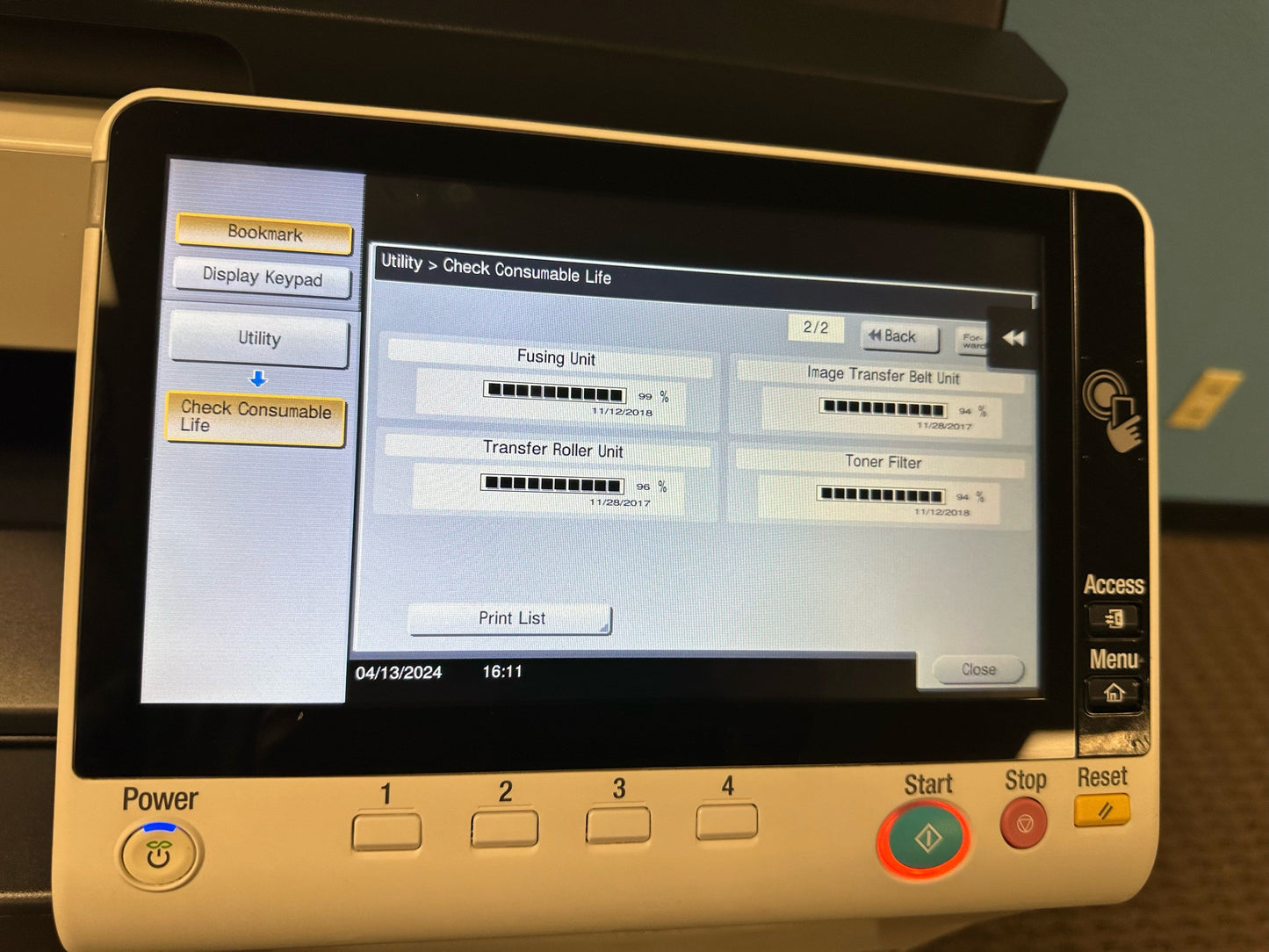 Demo Konica Minolta Bizhub C558 Color Copier Printer Finisher Fax Low Usage 17K