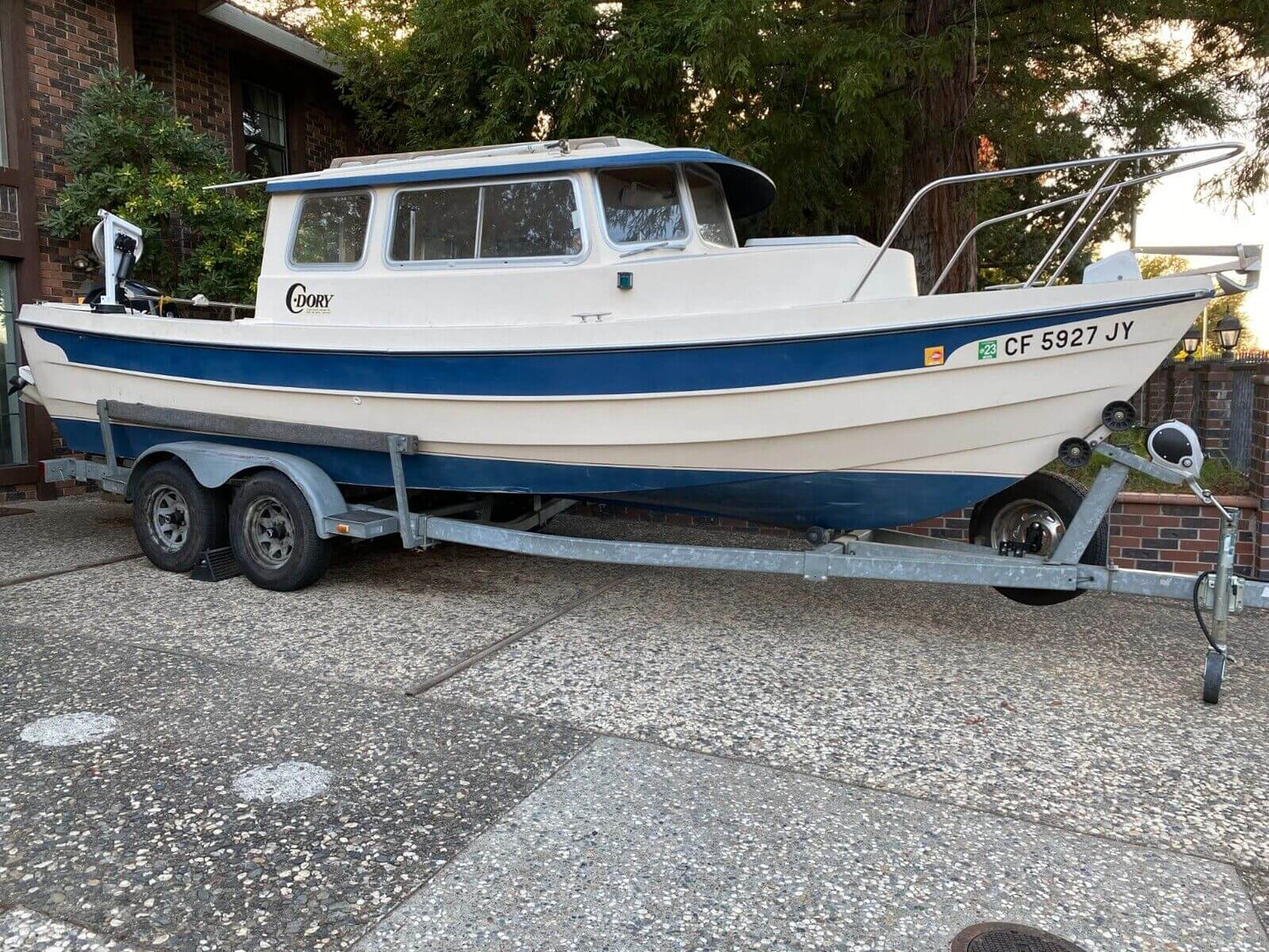 1990 C-Dory 22 Cruiser Pilot House R.V W/ 2011 115HP Mercury 4 Stoke Warm & Dry - copier-clearance-center