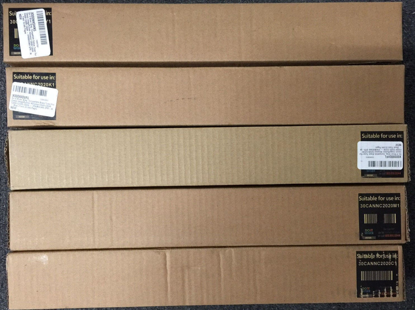 5 Compatible With Canon GPR-36 CMYK + xtraK Toner For IR C2020/C2025 FedEx 2Day - copier-clearance-center