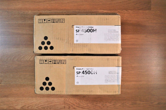 Lot Of 2 Ricoh Empty Print Cartridges Black EDP.408241 For SP 4510DN,SP 4510SF - copier-clearance-center
