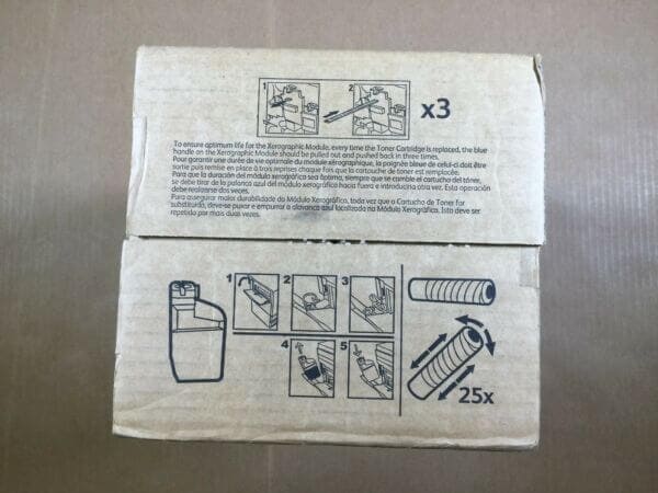 Xerox 006R01046 Two Black Toners and 8R12896 Waste Toner Bottle Same Day Shipping - copier-clearance-center